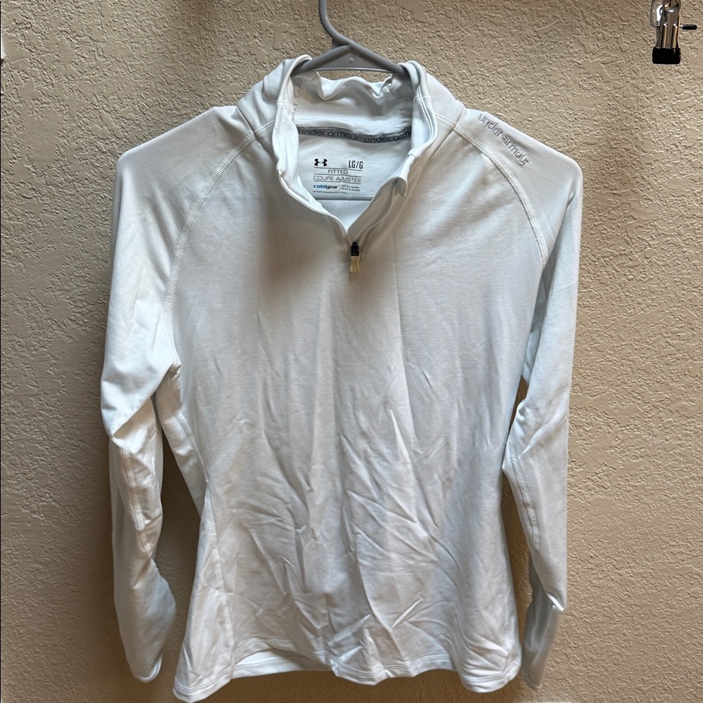 Under Armour Light Gray Quarter Zip Pullover